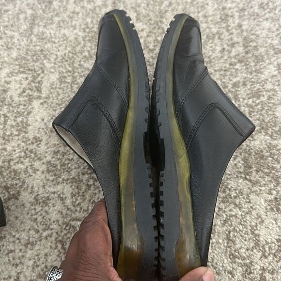 Feet First Black Leather Slides Mules 36 - Picture 5 of 7